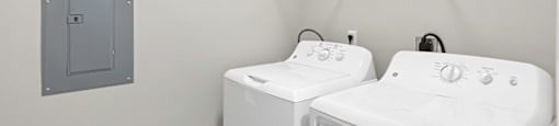 Laundry at Falls Pointe at the Park Apartments in Durham NC