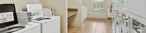 Laundry center at Longwood Vista Apartment Homes in Atlanta GA