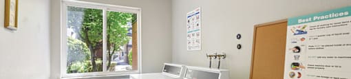 Laundry Room at Meridian Court Apartments in Federal Way WA