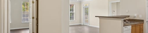 Spacious living areas at Longwood Vista Apartment Homes in Atlanta GA