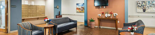 Lobby at The Woods at Victoria Park Apartments in Woodbridge VA