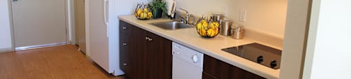 Model Kitchen at The Lodge at Morgan Hills Apartments in Morgan Hill CA