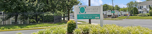 Monument Sign at Oakfield Apartments in Wheaton MD