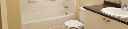 bathroom at Bristol Apartment Homes in Dixon, CA