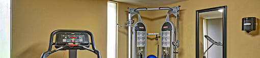 Fitness center at Turnleaf Apartments in San Jose, CA.