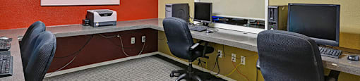 Business center at Turnleaf Apartments in San Jose, CA.