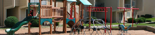 tot lot for Timberleaf Apartments in Lakewood, CO