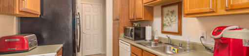 fully equipped kitchen Parkway Senior Apartments in Pasadena TX