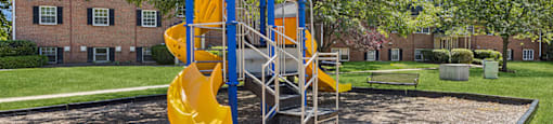 Playground structure at Villages at Marley Station in Glen Burnie MD