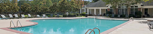 Pool at Falls Pointe at the Park Apartments in Durham NC