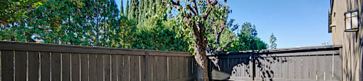 Private patio at Westchester Park in Tustin CA
