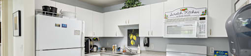 Social Kitchen at Ballinger Court Senior Apartments in Edmonds, WA