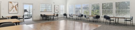 Social lounge seating at The Sorento Apartments in San Antonio TX