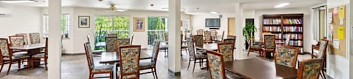 Social lounge at Woodlands at Forbes Lake Apartments in Kirkland WA(1)