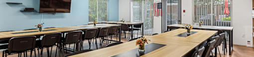 Social lounge at Woodrose Senior Affordable Apartments in Bellingham WA