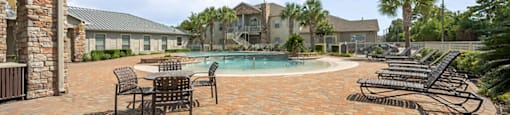 Outdoor pool at Fallbrook Ranch in Houston TX