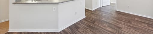 Vacant Kitchen at Tivoli apartments in Dallas TX