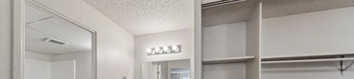 Oversized closet at Ridgemoor Apartment Homes in Lakewood CO