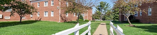 Walking path at Patrick Henry Apartments in Arlington, VA