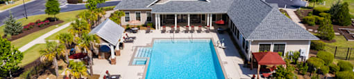 Drone View of Pool at Gateway Crossing, Augusta, Georgia