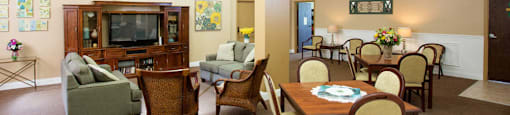 Episcopal Catholic Apartments in Winter Park, FL rec room with TV