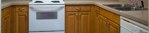 Built-in kitchen appliances at Karen Lake