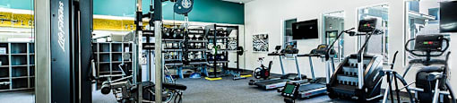 Fitness Center with strength and cardio equipment at ARISTA APARTMENT HOMES, Las Vegas, NV, 89183