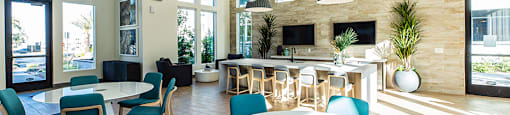 Clubhouse seating at ARISTA APARTMENT HOMES, Las Vegas, NV
