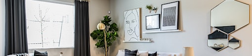 Living room and dining at ARISTA APARTMENT HOMES, Las Vegas, NV, 89183