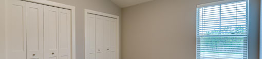 Bedroom at the Quarry Apartments in DeWitt Michigan