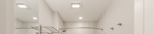 Bathroom at the Quarry Apartments in DeWitt Michigan