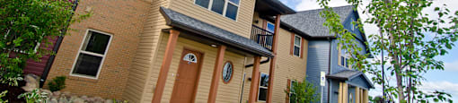 Exterior at the Quarry Apartments in DeWitt Michigan