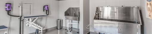 Dog wash station at the Quarry Apartments in DeWitt Michigan