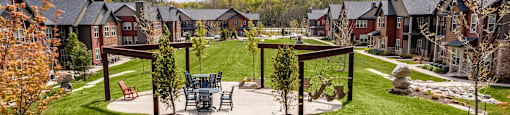 Exterior at the Quarry Apartments in DeWitt Michigan