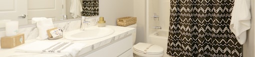 Bathroom at Heritage Place Apartments in Grand Rapids, MI