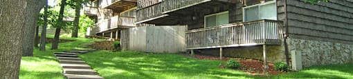 exterior balcony tree grass