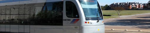 Luxury apartments just a few minutes walk from the nearest light rail located in the Texas Medical Center