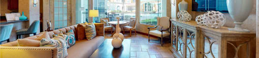 Clubhouse with free wi-fi at Tuscany Court Apartments in Houston.