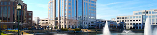 City Center fountain and office buildings