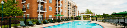 Pool with patio chairs