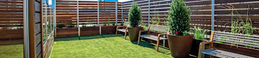 a green roof on top of a building