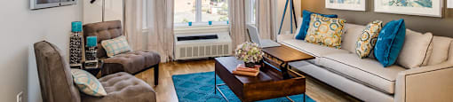 Living Room With Oversized Windows And Doors at Water's Edge, Harrison