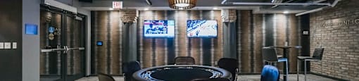 Chicago luxury apartment game room amenity with poker table
