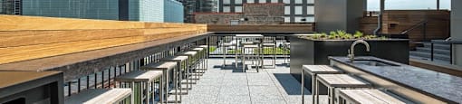 Chicago luxury apartment roof deck residential amenity