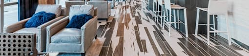 Chicago luxury apartment resident lounge waterfront amenity
