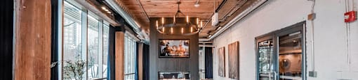 Chicago luxury apartment resident lounge waterfront amenity
