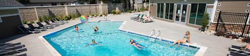 Pool  at Abbott Pointe Apartments in East Lansing, MI near Michigan State University