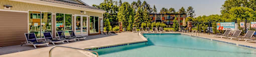 Pool  at Abbott Pointe Apartments in East Lansing, MI near Michigan State University