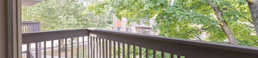 Balcony  at Abbott Pointe Apartments in East Lansing, MI near Michigan State University