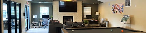 Clubhouse at Arbor Glen Apartments in East Lansing, MI near Michigan State University.